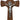 10 inch wooden St. Benedict wall cross with natural wood finish and Benedictine medal design by RosaryCard