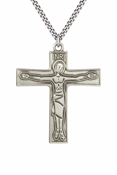 men's sterling silver cursillio crucifix on 24" chain
