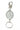 Silver Tone Our Lady of Grace Keychain | 5" Catholic Medal | RosaryCard