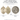 Saint Christopher 14KT solid gold US Coast Guard Medal by Bliss with dimensions and gold purity details.