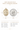 14K Solid Gold Saint Dymphna Oval Medal with U.S. Quarter for scale on a white background