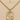 A 14KT gold filled Saint Michael Coast Guard pendant necklace on a gold chain, displayed against a beige background with 'U.S.