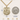Large 14kt gold filled St. Michael Archangel medal necklace shown beside a U.S. quarter for size comparison. Medal measures 1-3/8 x 1-1/8 inches (35 x 29 mm) and hangs from a 24-inch gold filled curb chain with lobster claw clasp. Handmade in the USA by Bliss Manufacturing with lifetime warranty and gift box included.