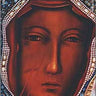 Our Lady of Czestochowa Black Madonna credit card sized rosary prayer card with tactile beads