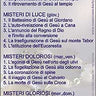Rosary Mysteries Italian language Catholic prayer card with tactile raised beads, credit card size by RosaryCard