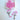 Pink thread glass bead Catholic rosary with 5mm beads, oxidized crucifix and center medal, 18 inches