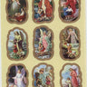 Guardian Angel Catholic stickers sheet featuring 9 angelic stickers 4.5x5.25 inches by RosaryCard