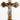 5 inch small wooden wall crucifix with silver tone corpus for Catholic home and prayer space