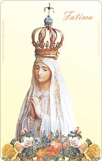 Fatima Rosary Card wallet size Catholic devotional prayer card with Braille-like tactile beads by RosaryCard