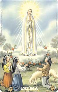 Fatima Rosary Card pocket sized tactile Catholic prayer card with raised beads