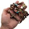 Large Stations of the Cross wooden rosary with 15 station panels, 10mm wood beads and crucifix made in Brazil