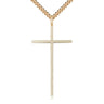 Gold Filled Extra Large Catholic Cross Necklace 1 7/8 x 1 inch with 24 inch Chain USA Made by Bliss