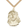 14kt gold filled Ecce Homo Catholic pendant necklace, 1 1/4 x 7/8 inch large pendant, 24 inch chain, handcrafted by Bliss Manufacturing