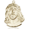 14kt Solid Gold Ecce Homo Medal Pendant 1 1/4 inch by 7/8 inch by Bliss Manufacturing