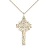 14kt gold filled IHS crucifix necklace 1 inch pendant with 18 inch chain handmade by Bliss
