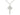 Sterling silver medium IHS crucifix necklace with 18 inch chain, handcrafted in USA by Bliss Manufacturing