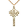 14kt Gold Filled Extra Large Catholic Crucifix Necklace 1-7/8 x 1 inch with 24 inch chain by Bliss