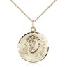14kt Gold Filled Ecce Homo Pendant 3/4 x 3/4 inch on 18 inch curb chain - Bliss USA handcrafted Catholic jewelry