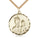 Gold Filled St. Joseph Patron Saint Medal Necklace 1 3/8 x 1 1/4 inch with 24 inch chain by Bliss Manufacturing