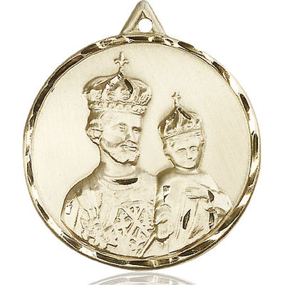 14kt Solid Gold Large St. Joseph Medal Pendant | 1 3/8 x 1 1/4 | Handcrafted in USA by Bliss