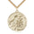 Large 14kt Gold Filled St. Anthony Patron Saint Medal Necklace 1 3/8 x 1 1/8 inch with 24 inch chain by Bliss Manufacturing
