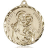 14kt Solid Gold Large St. Joseph Patron Saint Medal Pendant 1 3/8 x 1 1/8 handcrafted by Bliss