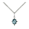 Small Sterling Silver Miraculous Medal Necklace 3/8 x 1/4 inch pendant with 18 inch chain handcrafted by Bliss