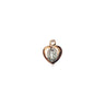 Small 14kt Solid Gold Miraculous Heart Medal Pendant 1/4 x 1/8 inch handcrafted by Bliss Manufacturing