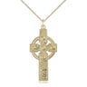 14kt gold filled Kilklispeen Celtic cross necklace, 1 3/8 x 5/8 inch pendant, 18 inch chain, Bliss