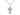 Sterling Silver St. Olga Cross Necklace 7/8 inch pendant on 18 inch curb chain by Bliss Manufacturing