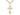 14kt Gold Filled Large Cross Necklace 1 3/8 x 3/4 inches on 24 inch curb chain by Bliss Manufacturing