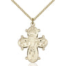 Medium 14kt Gold Filled Christine Cross Necklace 1 1/8 x 3/4 inches on 18 inch chain by Bliss