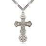 Sterling Silver Large Cross Necklace 1.5 x 0.875 inches with 24 inch chain by Bliss Manufacturing