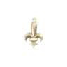 Small 14kt Solid Gold Fleur de Lis Medal Pendant 1/2 x 3/8 inch by Bliss Manufacturing
