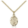 Small 14kt gold filled Our Lady of Guadalupe medal necklace 1/2 x 1/4 inch with 18 inch chain by Bliss