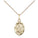 Small 14kt Gold Filled St. Theresa of Lisieux patron saint medal necklace with 18 inch chain by Bliss Manufacturing