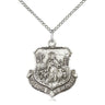 Sterling Silver Lord Is My Shepherd Christ Medal Pendant Necklace 7/8 x 3/4 inch with 18 inch chain by Bliss Manufacturing