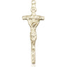 14kt Solid Gold Extra Large Crucifix Pendant 2 x 5/8 inch by Bliss Manufacturing