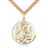 14kt gold filled Our Lady of Perpetual Help medal necklace 7/8 x 3/4 with 24 inch chain by Bliss