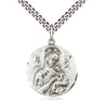 Sterling silver Our Lady of Perpetual Help pendant necklace 7/8 x 3/4 with 24 inch chain by Bliss