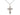 Sterling silver medium Papal Crucifix necklace with 1x5/8 inch pendant on 18 inch curb chain, Bliss USA