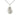 Sterling silver Guardian Angel pendant necklace 7/8 x 1/2 inches with 18 inch chain by Bliss
