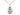 Medium sterling silver St. Jude patron saint medal necklace with 18 inch chain by Bliss Manufacturing