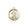 14kt Solid Gold Small Our Lady of Perpetual Help Medal Pendant 5/8 x 1/2 inches Bliss USA