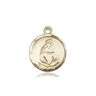 14kt Solid Gold Our Lady of La Salette Medal Pendant Small 5/8 x 1/2 inches handcrafted by Bliss