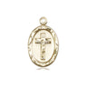 14kt solid gold Catholic crucifix pendant medium 3/4 x 3/8 inches by Bliss Manufacturing
