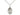 Sterling silver Guardian Angel pendant necklace 3/4 x 3/8 inches with 18 inch chain by Bliss