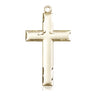 14kt Solid Gold Medium Cross Pendant 1 1/8 x 5/8 handcrafted by Bliss Manufacturing USA