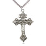 Sterling Silver Extra Large Crucifix Necklace 2 1/8 x 1 3/8 inches with 24 inch chain by Bliss