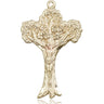 14kt Solid Gold Tree of Life Crucifix Pendant 1 5/8 x 1 inch handcrafted by Bliss